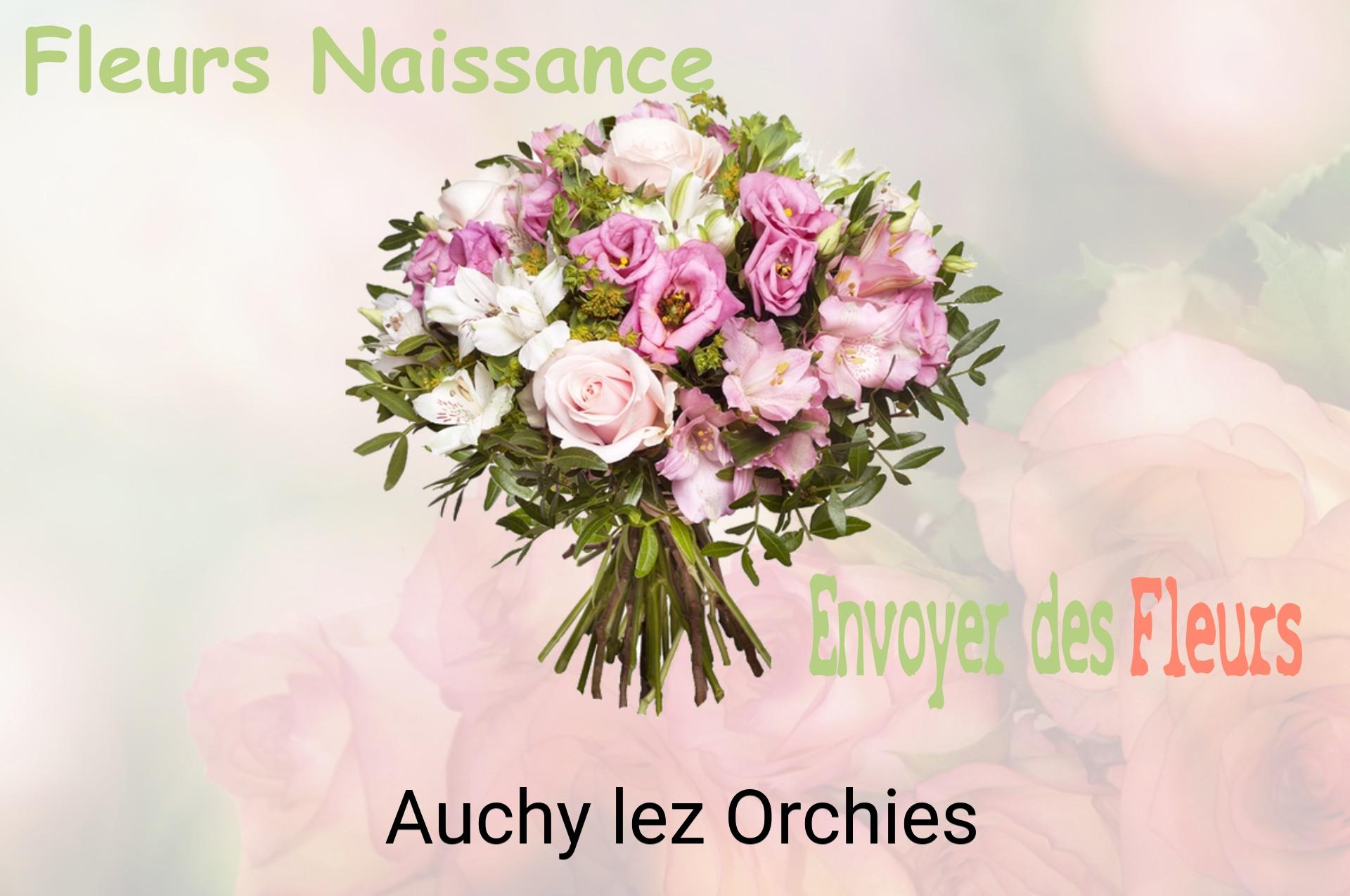 Bouquet de fleurs de naissance livré à Auchy-lez-Orchies